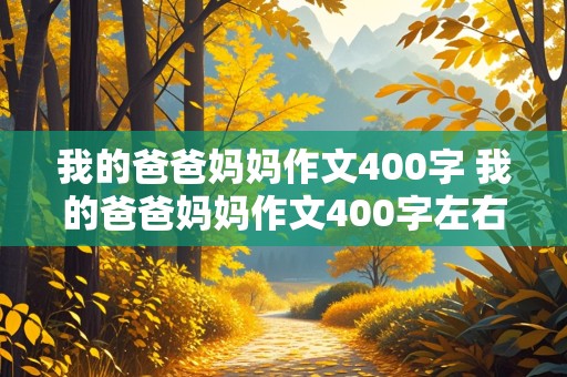 我的爸爸妈妈作文400字 我的爸爸妈妈作文400字左右