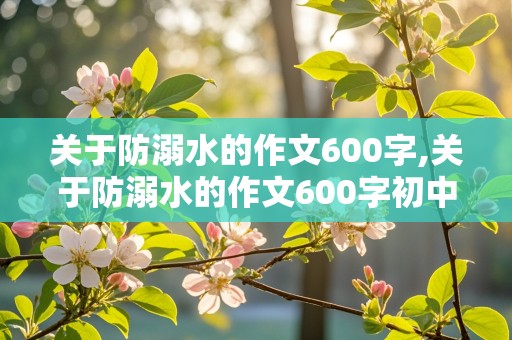 关于防溺水的作文600字,关于防溺水的作文600字初中