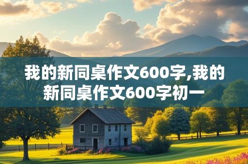 我的新同桌作文600字,我的新同桌作文600字初一