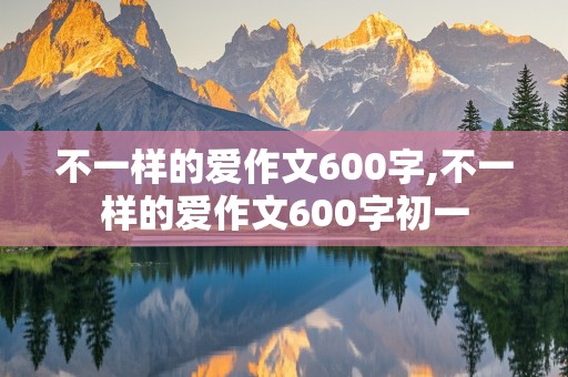 不一样的爱作文600字,不一样的爱作文600字初一