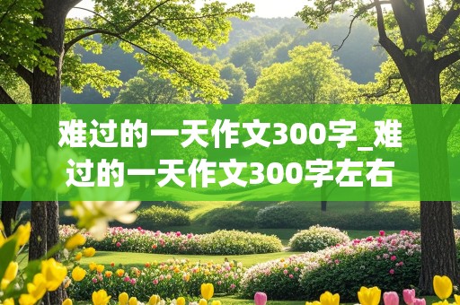 难过的一天作文300字_难过的一天作文300字左右