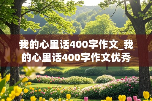 我的心里话400字作文_我的心里话400字作文优秀