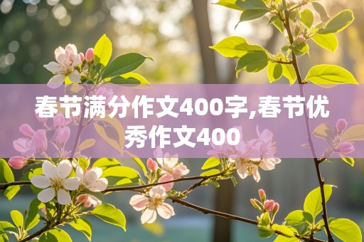 春节满分作文400字,春节优秀作文400