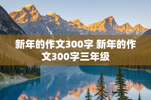 新年的作文300字 新年的作文300字三年级