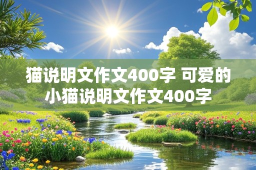 猫说明文作文400字 可爱的小猫说明文作文400字