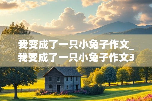 我变成了一只小兔子作文_我变成了一只小兔子作文300字