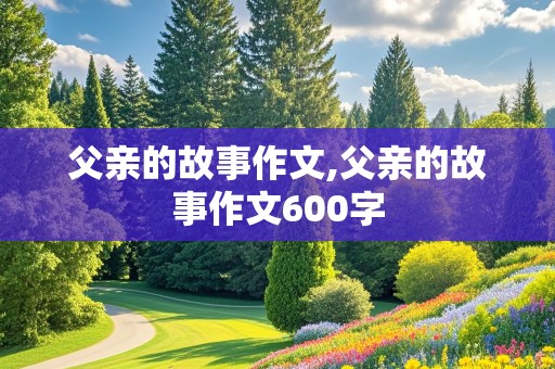 父亲的故事作文,父亲的故事作文600字