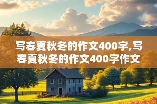 写春夏秋冬的作文400字,写春夏秋冬的作文400字作文