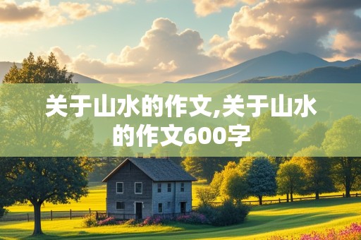 关于山水的作文,关于山水的作文600字