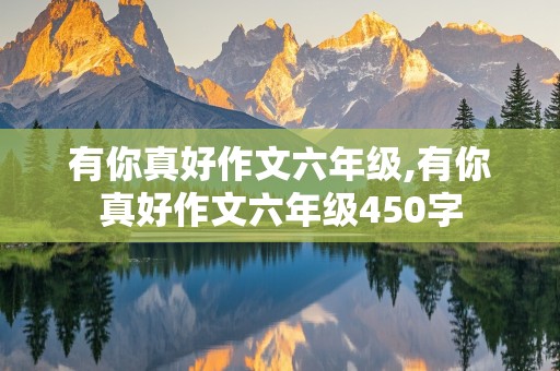 有你真好作文六年级,有你真好作文六年级450字