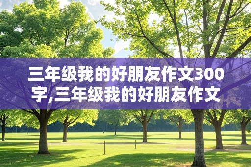 三年级我的好朋友作文300字,三年级我的好朋友作文300字左右