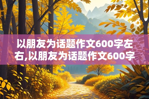 以朋友为话题作文600字左右,以朋友为话题作文600字左右初中