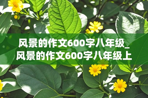 风景的作文600字八年级_风景的作文600字八年级上册