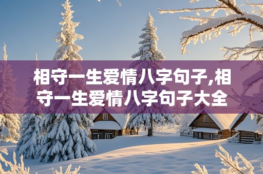 相守一生爱情八字句子,相守一生爱情八字句子大全