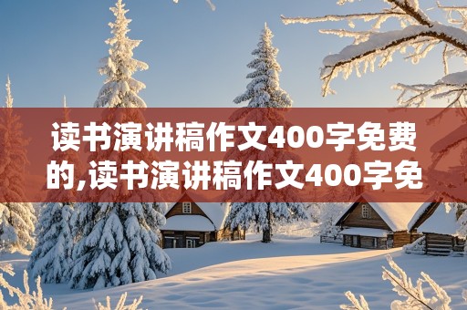 读书演讲稿作文400字免费的,读书演讲稿作文400字免费的六年级