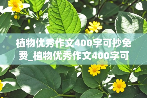 植物优秀作文400字可抄免费_植物优秀作文400字可抄免费月季花