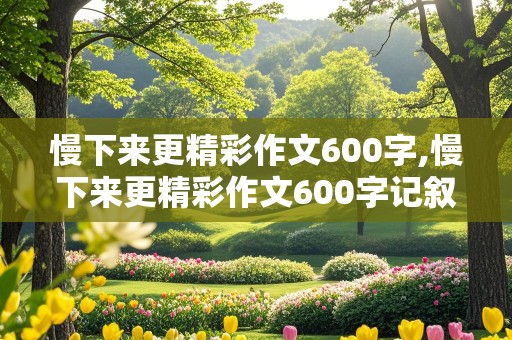 慢下来更精彩作文600字,慢下来更精彩作文600字记叙文