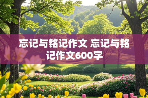 忘记与铭记作文 忘记与铭记作文600字