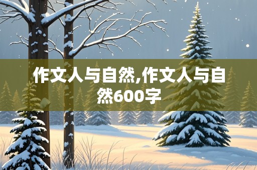 作文人与自然,作文人与自然600字