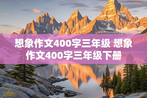 想象作文400字三年级 想象作文400字三年级下册