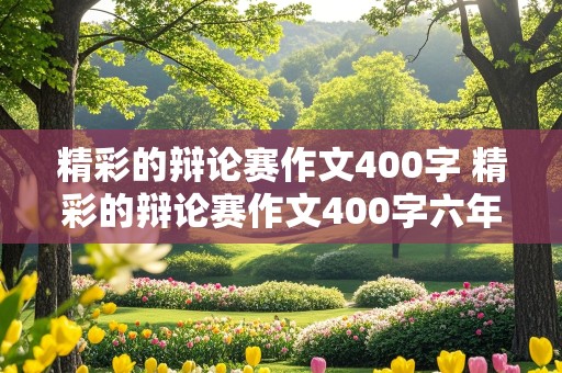 精彩的辩论赛作文400字 精彩的辩论赛作文400字六年级