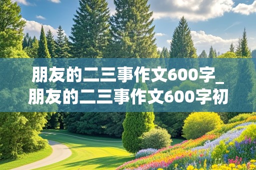 朋友的二三事作文600字_朋友的二三事作文600字初一作文两个方面