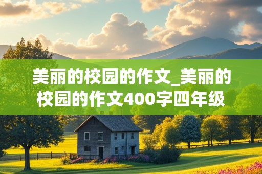 美丽的校园的作文_美丽的校园的作文400字四年级