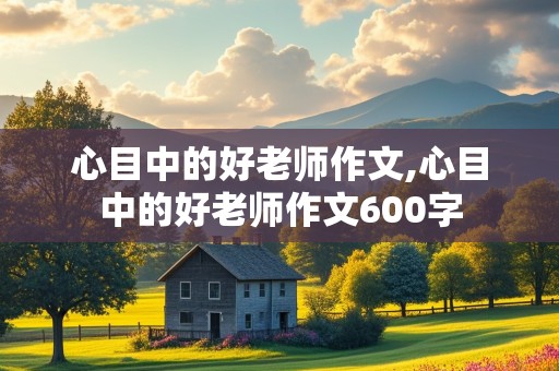 心目中的好老师作文,心目中的好老师作文600字