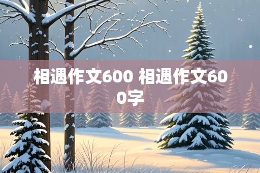 相遇作文600 相遇作文600字