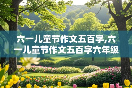 六一儿童节作文五百字,六一儿童节作文五百字六年级