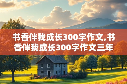 书香伴我成长300字作文,书香伴我成长300字作文三年级