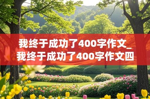 我终于成功了400字作文_我终于成功了400字作文四年级