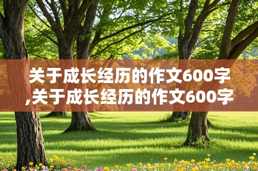 关于成长经历的作文600字,关于成长经历的作文600字初一