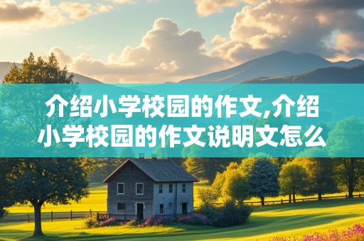 介绍小学校园的作文,介绍小学校园的作文说明文怎么写