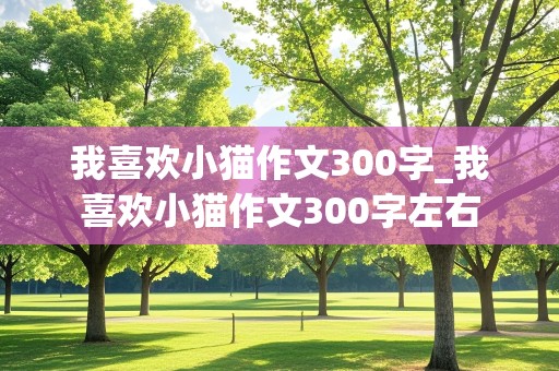 我喜欢小猫作文300字_我喜欢小猫作文300字左右