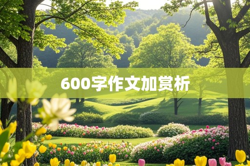 600字作文加赏析