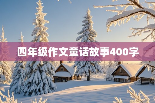 四年级作文童话故事400字