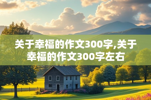 关于幸福的作文300字,关于幸福的作文300字左右