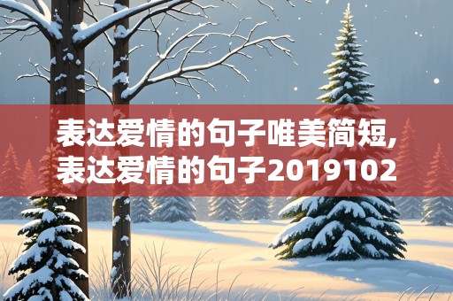 表达爱情的句子唯美简短,表达爱情的句子201910222859阅读