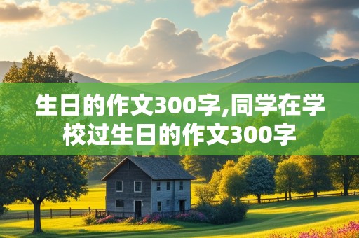 生日的作文300字,同学在学校过生日的作文300字