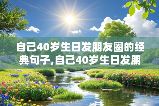 自己40岁生日发朋友圈的经典句子,自己40岁生日发朋友圈的经典句子说说