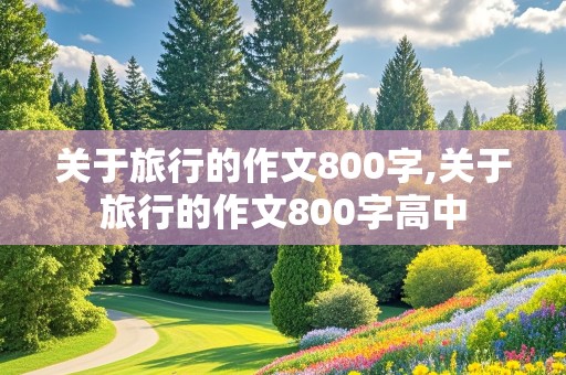 关于旅行的作文800字,关于旅行的作文800字高中