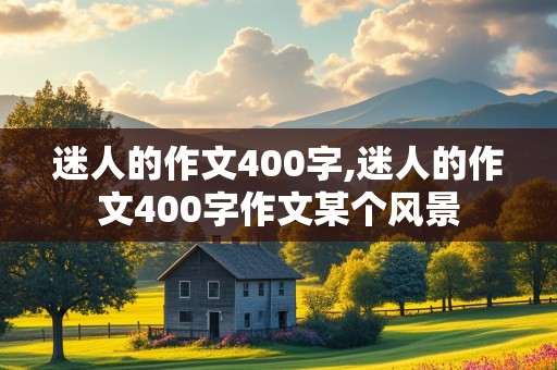 迷人的作文400字,迷人的作文400字作文某个风景