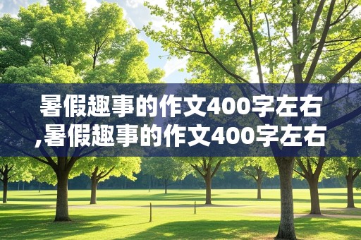 暑假趣事的作文400字左右,暑假趣事的作文400字左右四年级