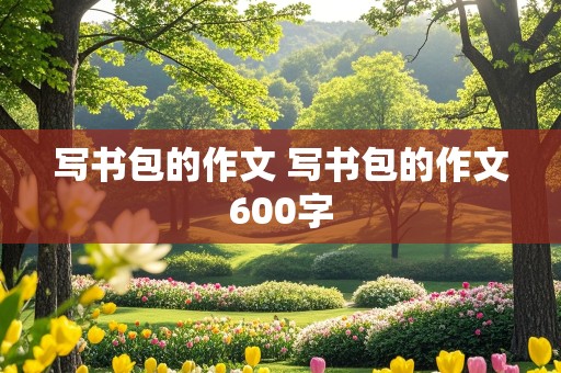 写书包的作文 写书包的作文600字