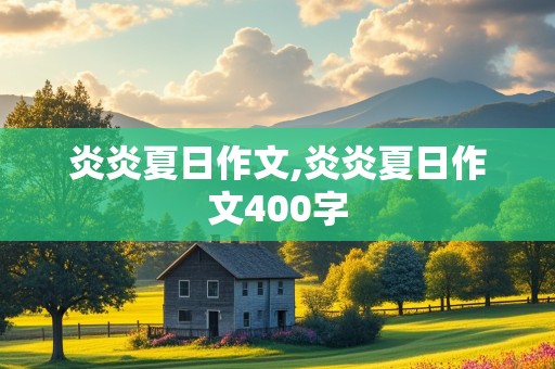 炎炎夏日作文,炎炎夏日作文400字