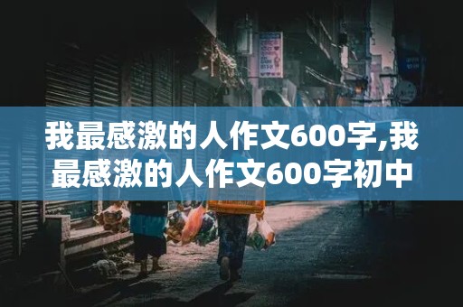 我最感激的人作文600字,我最感激的人作文600字初中