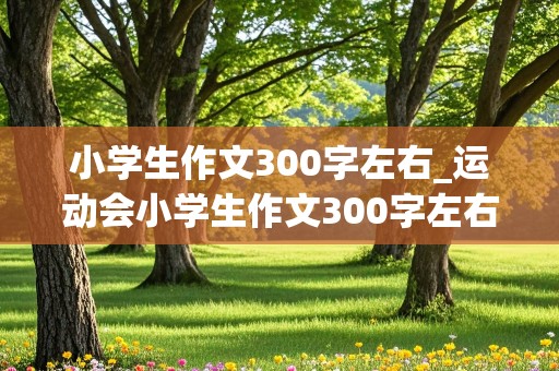 小学生作文300字左右_运动会小学生作文300字左右