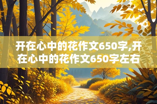 开在心中的花作文650字,开在心中的花作文650字左右