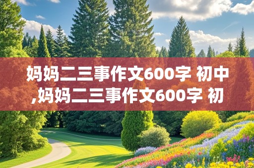 妈妈二三事作文600字 初中,妈妈二三事作文600字 初中(写人的作文)